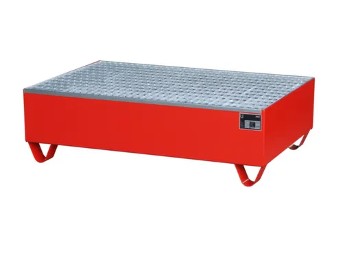 Systeem-Opvangbak 2x 200l Rood 215l 60x 1200x 800mm Rooster