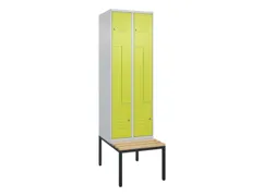 Z-garderobekast,HxBxD 2120x600x815mm,2vak,vak B 300mm,cil.-slot