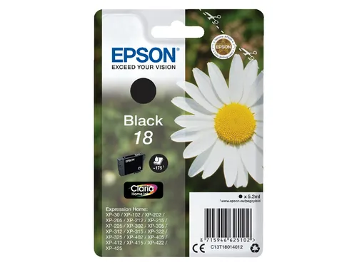 Inktcartridge Epson 18 T1801 Zwart C13T18014012