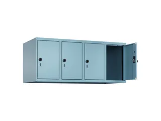 opzetkast,v. locker,4vak.,vak B 300mm,HxBxD 500x1200x500mm - 1