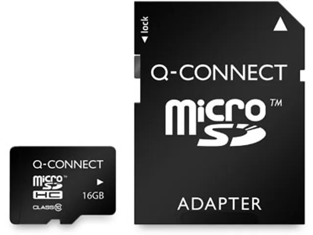 microSD geheugenkaart, met SD-adaptor, 16 GB