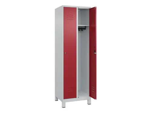 locker,HxBxD 1950x600x500mm,2vak,vak B 300mm,cil.-slot,voeten