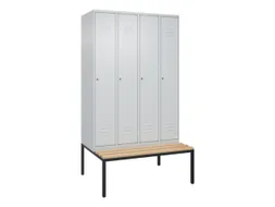 locker voor scheiding van kleding,HxBxD 2120x1200x815mm,4vak