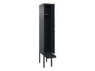 locker met bank,HxBxD 2120x300x815mm,1vak,vak B 300mm,cil.-slot - 2