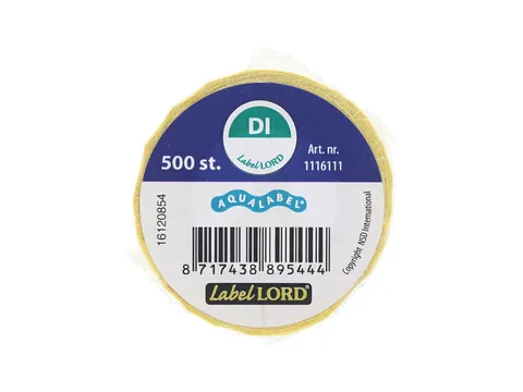 Aqualabel Dagetiket Dinsdag Groen 19mm 500 Stuks