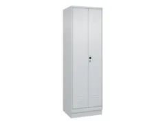 armoire vestiaire noir et blanc HxlxP 1950x600x500mm 2compart.