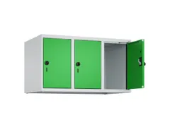 opzetkast,v. locker,3vak.,vak B 300mm,HxBxD 500x900x500mm,draaigrendel