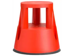 Opstapkruk 150kg Rood Met Wielen