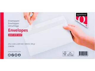 Envelop Quantore Bank Ea5/6 110x220mm Wit Zelfklevend - 5