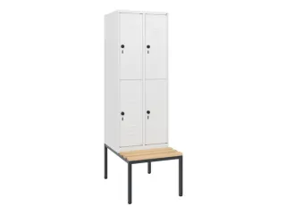 Dubbeldekse dekenkist,HxBxD 1950x600x815mm,2x2vak.,vak B 300mm - 1