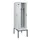 locker met bank,voor scheiding van kleding,HxBxD 2120x600x815mm,2vak