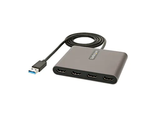 USB 3.0 naar 4x HDMI Adapter, Externe Video & Grafische Kaart, USB Typ