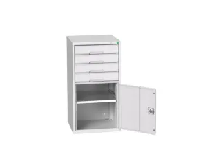 ladekast HxBxD 1000x525x550mm 4laden romp RAL7035 front RAL7035 - 1