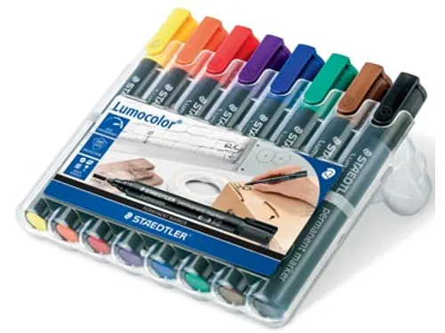 permanent marker Lumocolor 352, doos 8 stuks