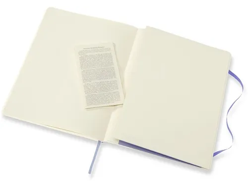 Notitieboek Moleskine XL 190x250mm lijn soft cover hydrangea blue