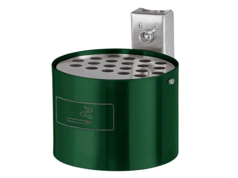 Asbak Rond 4 liter 135x200mm Binnen/Buitengebruik Mosgroen