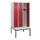 locker met bank,HxBxD 1950x900x815mm,3vak,vak B 300mm,cilinderslot