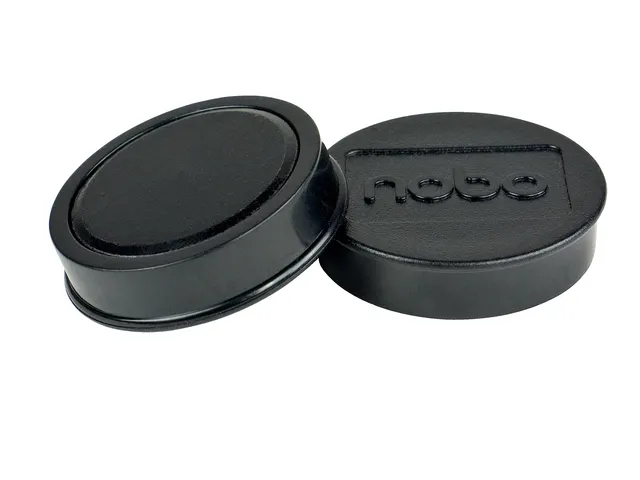 Magneet Nobo 38mm zwart 10 stuks