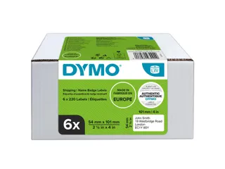 Etiket Dymo 99014 LabelWriter 54x101mm 6 rollen á 220 stuks wit - 8