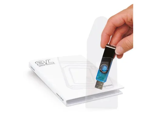 USB hoes Djois 52.5x90mm met sluiting zelfklevend transparant