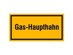 aanwijzingsbord,Gas-hoofdkraan,aluminium gemerkt,gemoffeld
