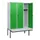 locker met bank,HxBxD 1950x1200x815mm,3vak,vak B 400mm,draaigrendel