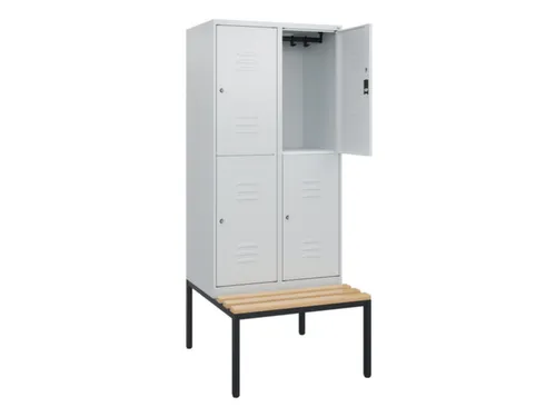 Dubbeldekse dekenkist,HxBxD 1950x800x815mm,2x2vak.,vak B 400mm