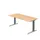 In hoogte verstelbaar bureau,HxBxD 680-850x1800x800mm,blad esdoorn