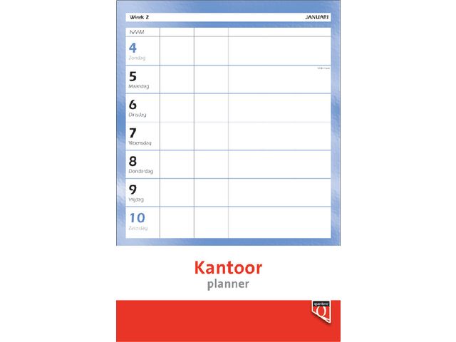 Kantoorplanner 2024 Quantore | Jaarartikelen.nl