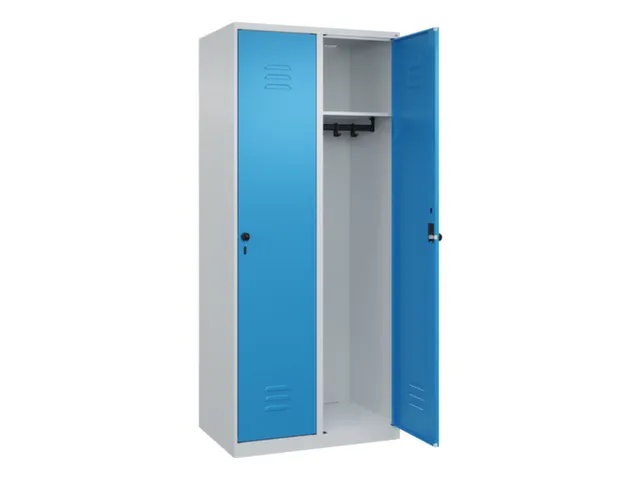 locker,HxBxD 1850x800x500mm,2vak,vak B 400mm,draaigrendel