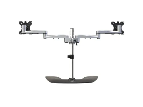 Monitor Arm 2 Schermen Scharnierend staal & aluminium