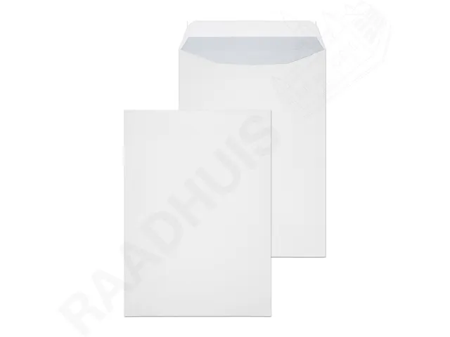 Akte envelop Raadhuis 229x324mm C4 wit met plakstrip 120gr 50 Stuks