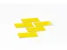 Feuille magnétique Symbole Rectangle Jaune 30x60mm