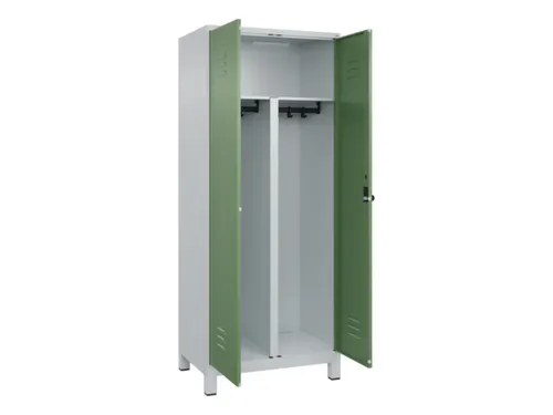 PBM-locker,HxBxD 1950x800x500mm,2vak,vak B 400mm,draaigrendel