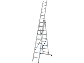 multifunctionele telescoopladder,3x9,sporten,balk L 2,6-6,05m - 3
