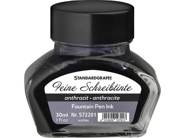 Kalligrafieinkt inkt Standardgraph 30ml antraciet grijs