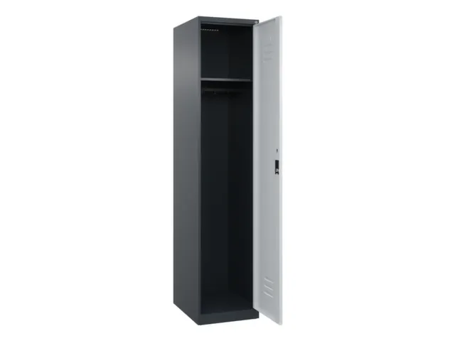 locker,HxBxD 1850x400x500mm,1vak,vak B 400mm,cil.-slot,staand op vloer