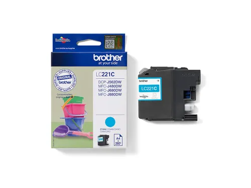 Inktcartridge Brother LC-221 blauw