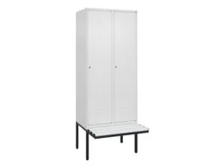 locker met bank,HxBxD 2120x800x815mm,2vak,vak B 400mm,cil.-slot