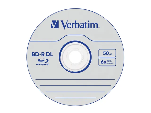 Blu-ray Disk Verbatim Speed 6x Dual Layer 50gb 5 Stuks
