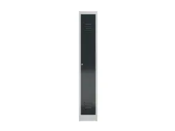 garderobekast,HxBxD 1800x310x500mm,1vak,klink,sokkel,romp RAL7035