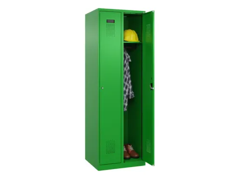 locker,HxBxD 1850x600x500mm,2vak,vak B 300mm,cil.-slot,staand op vloer