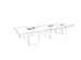 Vergadertafel 73x420x140cm Frame Kubusvormig Noten