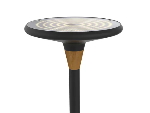 Vloerlamp Unilux Baly led bamboe zwart