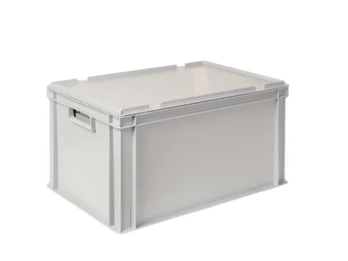 Euronorm-stapelbak,m. isoleerbox,HxLxB 320x600x400mm,65/35l,PP,grijs