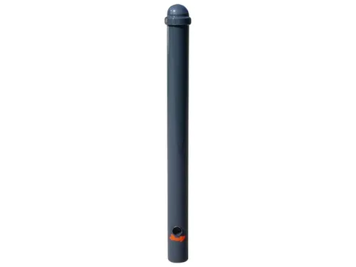 Trottoirpaal 900mm Ø 76mm Met Halve Kogel-kap Uitneembaar Ral 7021