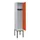 locker,HxBxD 2120x400x500mm,1vak,vak B 400mm,cil.-slot,voetonderstel