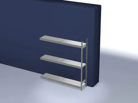 breedvakstelling,aanbouwveld,HxBxD 2000x2020x435mm,vakl. 350kg