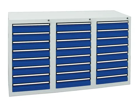 ladekast HxBxD 900x1500x500mm 24laden vergrendeling RAL7035 RAL5010