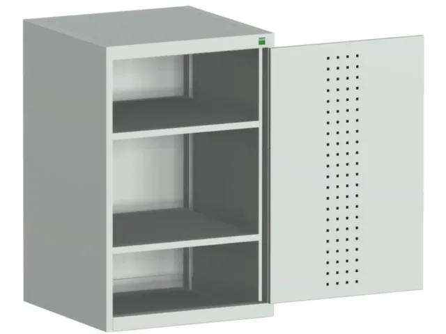 kast met geperforeerde platen,HxBxD 1000x650x650mm,2xStalen bodem